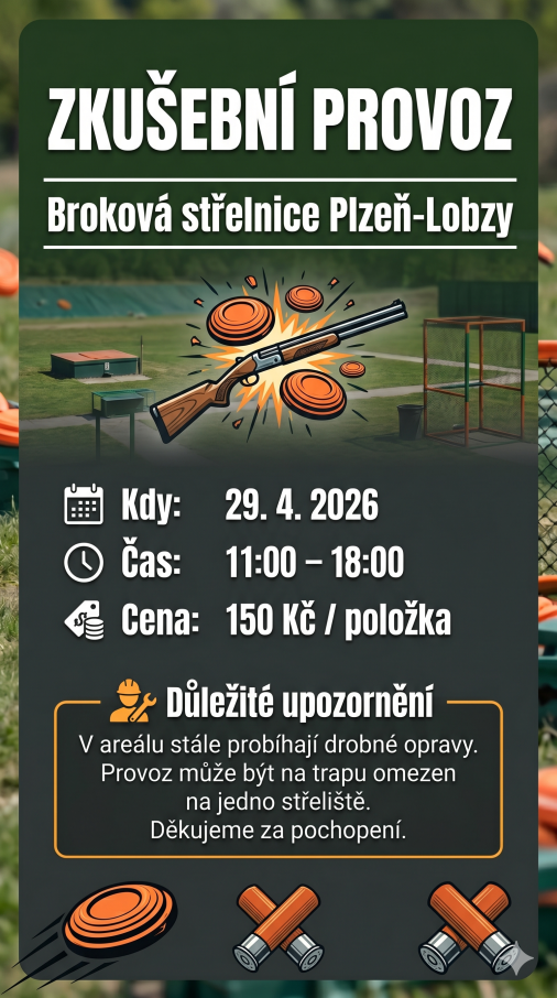 Otevření brokové střelnice Plzeň Lobzy