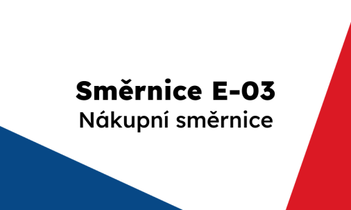 E-03: Nákupní směrnice
