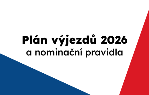 Plán výjezdů a nominační pravidla pro rok 2026