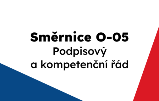 O-05: Podpisový a kompetenční řád